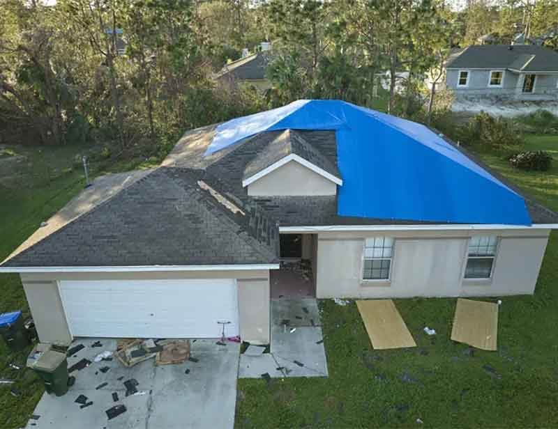 roof tarping services